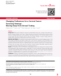 Cover page: Changing Preferences for a Cervical Cancer Screening Strategy: Moving Away from Annual Testing.