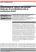 Cover page of Epidemiological, clinical, and genomic landscape of coccidioidomycosis in northeastern Brazil.