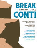 Cover page: Breaking Up Is Hard to Do, Especially for Continents