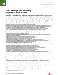 Cover page: The challenge of connecting the dots in the B.R.A.I.N.