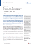 Cover page: Causes and Consequences of Behavioral Interference between Species