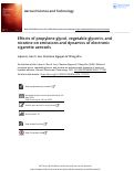 Cover page of Effects of propylene glycol, vegetable glycerin, and nicotine on emissions and dynamics of electronic cigarette aerosols