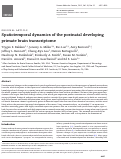 Cover page: Spatiotemporal dynamics of the postnatal developing primate brain transcriptome.