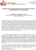 Cover page: Thinking Pigs: A Comparative Review of Cognition, Emotion, and Personality in       <em>Sus domesticus</em>