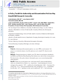 Cover page: A policy toolkit for authorship and dissemination policies may benefit NIH research consortia.