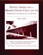 Cover page: Native Americans at Mission Santa Cruz, 1791-1834