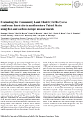 Cover page: Evaluating the Community Land Model (CLM4.5) at a coniferous forest site in northwestern United States using flux and carbon-isotope measurements