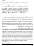 Cover page: Unique variants in CLCN3, encoding an endosomal anion/proton exchanger, underlie a spectrum of neurodevelopmental disorders