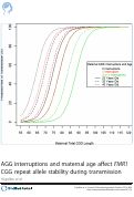 Cover page: AGG interruptions and maternal age affect FMR1 CGG repeat allele stability during transmission