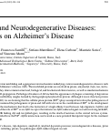 Cover page: Prions and Neurodegenerative Diseases: A Focus on Alzheimer's Disease.