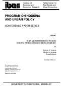 Cover page: Does a High Tech Boom Worsen Housing Problems for Working Families?