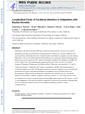 Cover page: Longitudinal study of sustained attention in outpatients with bipolar disorder.