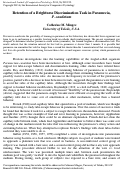 Cover page: Retention of a Brightness Discrimination Task in Paramecia, P. caudatum