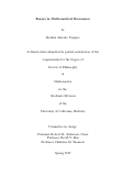 Cover page: Essays in Mathematical Economics