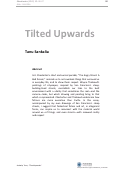 Cover page: Tilted Upwards