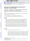 Cover page: Risk Factors for Child Death During an Intimate Partner Homicide: A Case-Control Study.