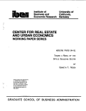 Cover page: Toward a Model of the Office Building Sector