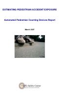 Cover page: Estimating Pedestrian  Accident Exposure: Automated Pedestrian Counting Devices Report